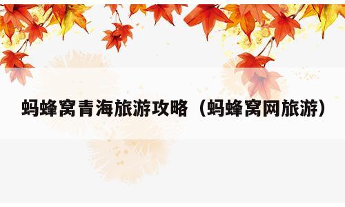 蚂蜂窝青海旅游攻略（蚂蜂窝网旅游）