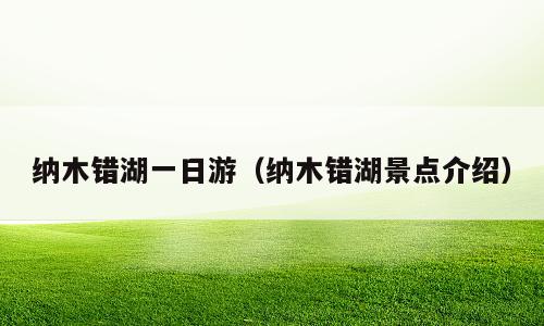 纳木错湖一日游（纳木错湖景点介绍）
