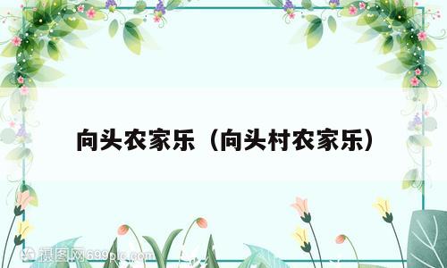 向头农家乐（向头村农家乐）